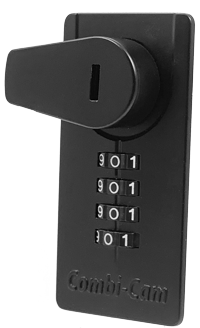Combination locker lock with handle lever